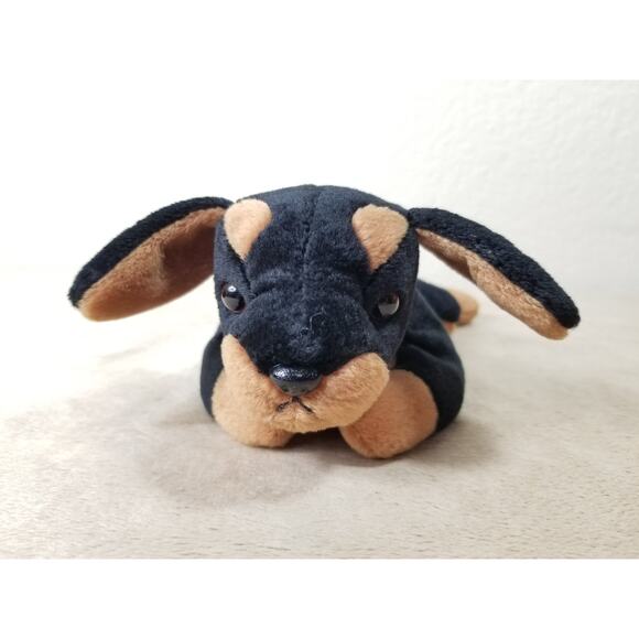 TY Beanie Babies Doby The Doberman 1996 Stuffed Animal Plush Toy 8" Vintage - Picture 3 of 12